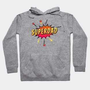 Father's Day Superdad Retro Comic Pop Art Hoodie